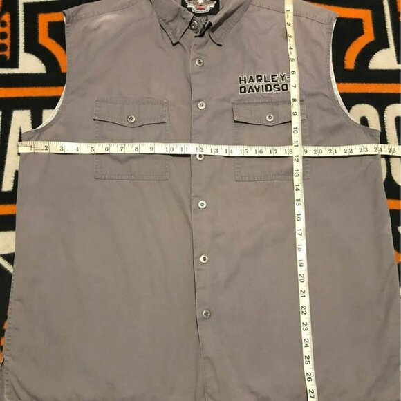 Harley-Davidson Button Shirt Large Men, Embroidery Design - Picture 6 of 6